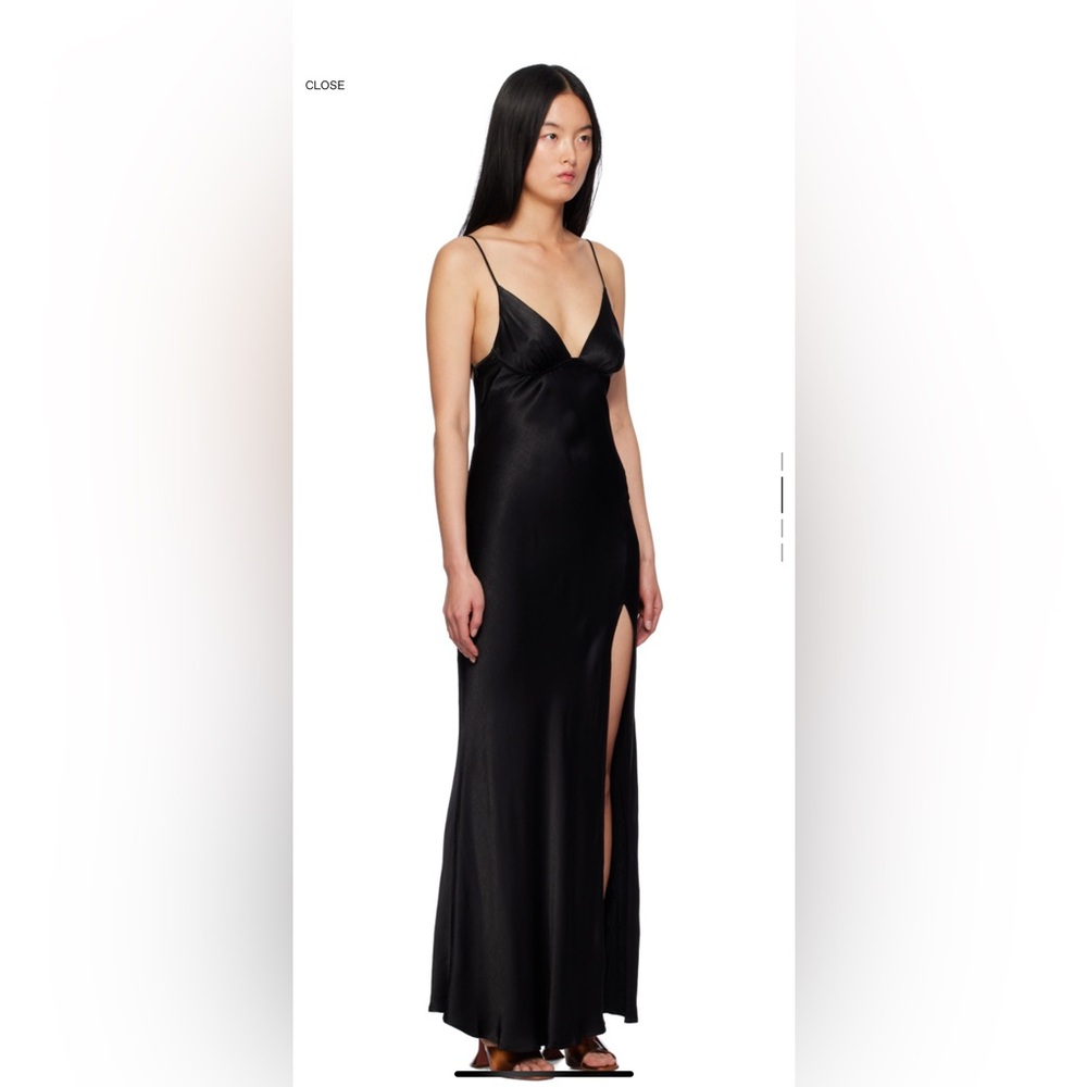 Elegant Black Satin Gown